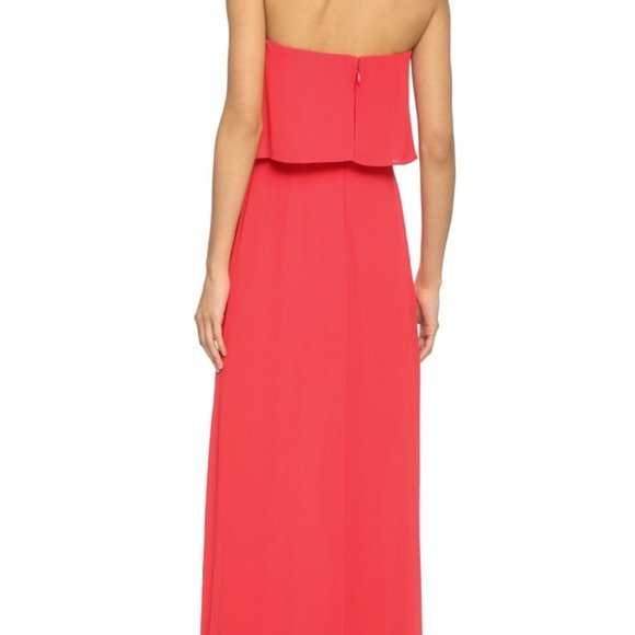 NWT BCBGMaxAzria Felicity popover gown - red - Picture 2 of 8